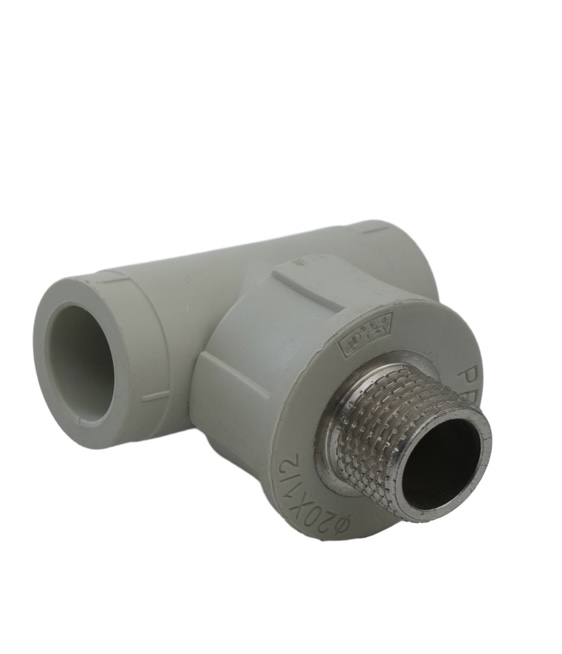 Plumbing Potable Water PP-R Male Tee Té mâle PP-R pour plomberie eau potable