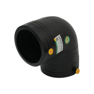 Coude à 90° fondu bout à bout en PEHD DN50-630 PN16 pour système d'alimentation en eau