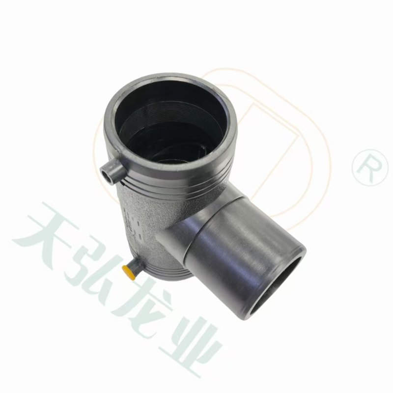 Té égal à fusion bout à bout par électrofusion HDPE100 pour l'approvisionnement en eau HDPE100