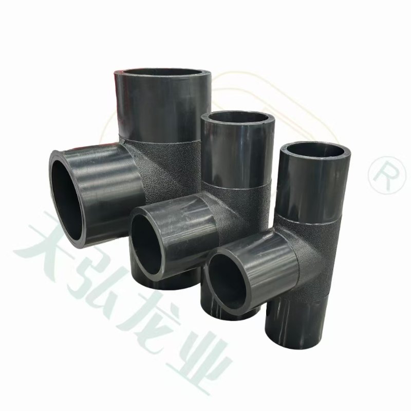 Té égal en PEHD durable 63-630 mm pour l'eau de pluie