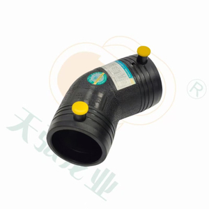 Coude de tuyau d'électrofusion de coude de 45 degrés fondu par HDPE d'approvisionnement en eau