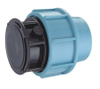 Embout en PP bleu clair pour tuyauterie en PEHD
